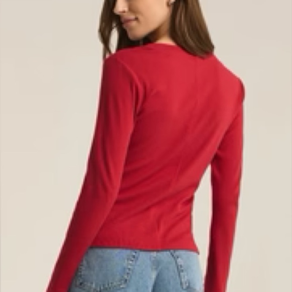 Z Supply red sirena long sleeve - Picture 2 of 6